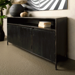 TowerLivingDressoirPaterno-Zwart155cm