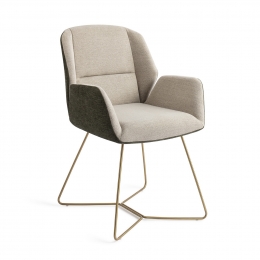 JesperHomeEetkamerstoelMyokoBeehiveGold-Popeye