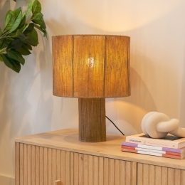 KaveHomeTafellampPontosJute40cm-Naturel-Japandi