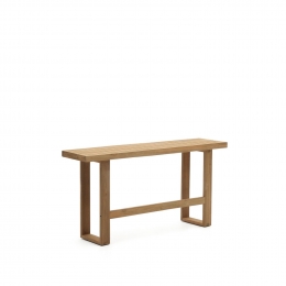 KaveHomeHogeOutdoorEetkamerbankCanadellTeakhout130cm-Bruin