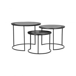 LABEL51SalontafelTresSetvan3stuks-Zwart-Rond