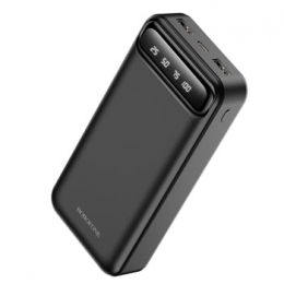 Borofone-Powerbank20000mAH-Incl2xUSBen1xUSB-Caansluiting-MetLEDDisplay-Zwart