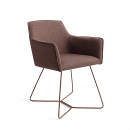 JesperHomeEetkamerstoelHofuBeehiveRoseGold-PottersClay