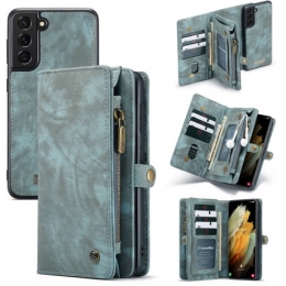 CaseMe-SamsungGalaxyS21PlusHoesje-2in1BackCover-Blauw