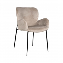 RichmondEetkamerstoelAmberVelvet-Khaki