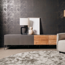 TowerLivingTV-meubelPandora220cm-HoutMetaal