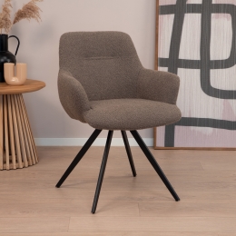 SohomeDraaibareEetkamerstoelAimeBoucl-Bruin