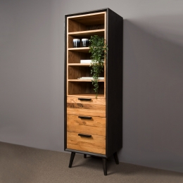 TowerLivingBoekenkastBressoEiken174x55cm-Hout