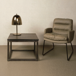 TowerLivingBijzettafelPaterno-Zwart60x60cm-Vierkant