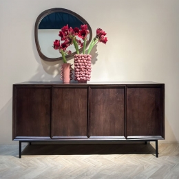 LivingfurnDressoirRavensteinMangohout180cm-Bruin