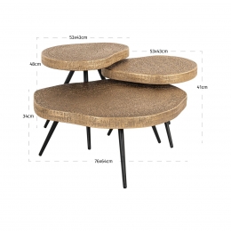 RichmondOrganischeSalontafelSymbaSetvan3stuks-Brons