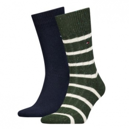 TommyHilfiger2stuksMenNeppyStripeSockActie