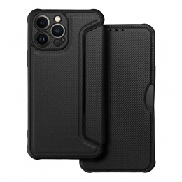 Case2go-HoesjevoorAppleiPhone13Pro-SchokbestendigeBookCase-Zwart