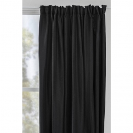 LeenBakker-GordijnLucaXL-280x280Cm1Stuk-Polyester-Zwart