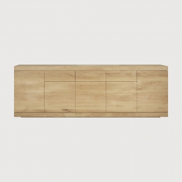 EthnicraftDressoirBurgerGeoliedEikenhout250cm-Naturel