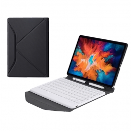 TabletToetsenbordHoesgeschiktvoorLenovoTabP11Pro-MetDraadloosBluetoothKeyboardenStyluspenhouder-Wit