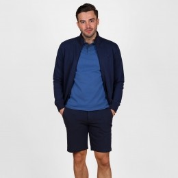 HerenSweatvestBloklandDonkerblauw