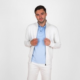 HerenSweatvestBloklandWitgrijs
