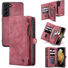 CaseMe-SamsungGalaxyS21PlusHoesje-2in1BackCover-Rood