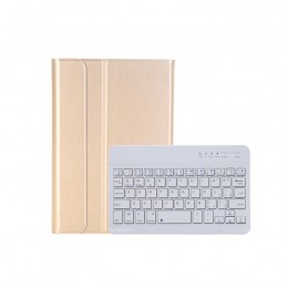 Case2go-BluetoothToetsenbordHoesgeschiktvoordeAppleiPadMini72024iPadMini62021-QWERTY-iPadHoesmetStylusPenHouder-Goud
