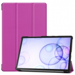 SamsungGalaxyTabS6hoes-Tri-FoldBookCase-Paars