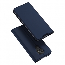 MotorolaMotoE7Hoesje-DuxDucisSkinProBookCase-DonkerBlauw