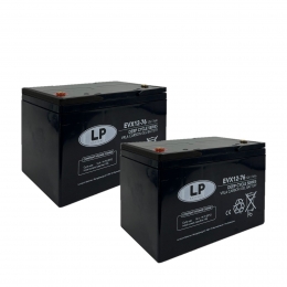 LandportLP2xEVX12-76AGMGELCarbonaccus12volt76ah