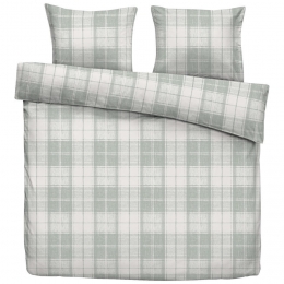 25korting-LeenBakker-DekbedovertrekLaurens-Off-white-200x200220Cm-KatoenPolyester-Groen