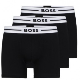 BOSS3stuksSolidCottonBoldBoxerActie