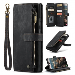 CaseMe-TelefoonhoesjegeschiktvoorSamsungGalaxyS20-WalletBookCasemetritssluiting-Magneetsluiting-Zwart