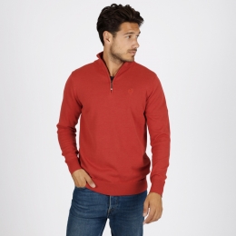 HerenTruiKralingenRoodOranjeMelange