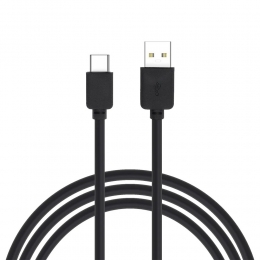 UniverseleUSBnaarUSB-Ckabel-KabelgeschiktvoortoestellenmetUSB-Caansluiting-3Meter-Zwart