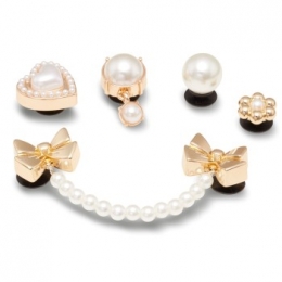 Crocs5stuksJibbitzPearlyGoldActie