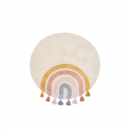 KaveHomeRondVloerkleedTadeaRegenboog100cm-Meerkleurig