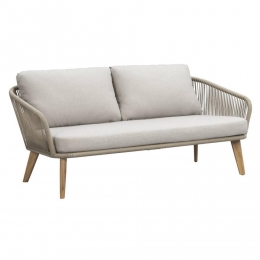40korting-LeenBakker-LoungebankNant-acaciaTaupe-87x170x67Cm-InclKussens-Wicker-GrijsTaupe