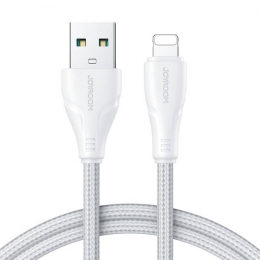 JOYROOM-USB-AnaarLightningkabel-UniverseleSnelladergeschiktvoorbijviPhoneoftoestellenmetLightningaansluiting-2Meter-24A-Wit
