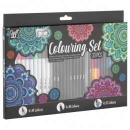 KleursetProffesioneelCompleet33Pcs375x24Cm