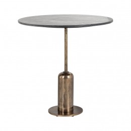 RichmondRondeBistrotafelLoganMarmer75cm-Zwart