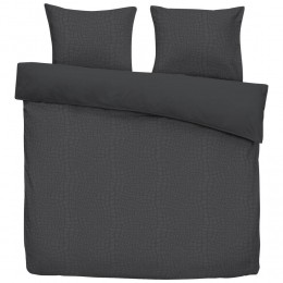 25korting-LeenBakker-DekbedovertrekCozyContour-Antraciet-240x220Cm-Polyester-Grijs