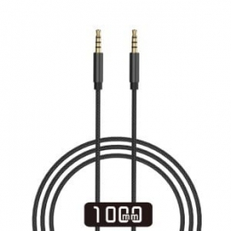 WIWU-35MMAUXkabel-AUXkabelauto-Nylon-1meter-Zwart