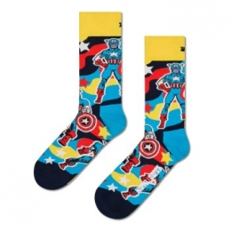 HappySocksMarvelCaptainAmericaSockActie
