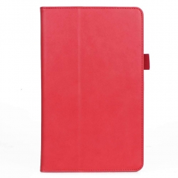 TablethoesgeschiktvoorXiaomiMiPad4Plus-HandStrapBookCase-Rood