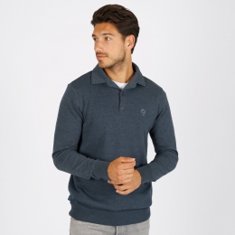 HerenTruiCasterenJeansblauwMelange