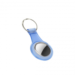 Case2go-HoesjegeschiktvoorAppleAirtag-Airtag-sleutelhanger-SiliconencasegeschiktvoorAirtag-TransparantBlauw