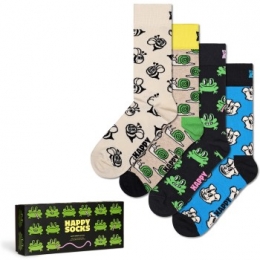 Happysocks4stuksHappyAnimalsSocksGiftSetActie