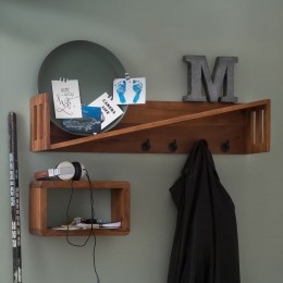 ArtistiqKapstokCyrstalMangohout90cm-Bruin