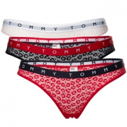 TommyHilfiger3stuksLogoLaceBikiniActie