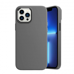 Hoozey-HoesjegeschiktvoorAppleiPhone13Pro-LiquidSiliconen-Grijs