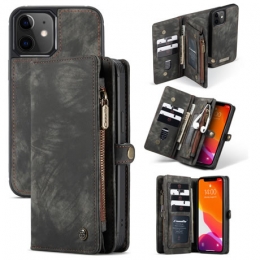 CaseMe-TelefoonhoesjegeschiktvoorAppleiPhone13-2in1BookCaseenBackCover-Zwart