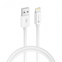 Forcell-USBnaarLightning-UniverselesnelladergeschiktvoorLightningaansluitingen-1Meter-12W-Wit